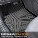 KUST Floor Mats Cargo Mat for Honda Accord Sedan 2013-2017, All Weather Floor Liners with Cargo Mat for Accord Accessories Rear Car Mats TPE Rubber Raised Edge