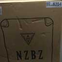 NZBZ Vintage Luggage Set, Retro Lightweight Leather Suitcase with Double Spinner Wheels, Large Capacity (Grey, 20inch & 24inch & 28inch)