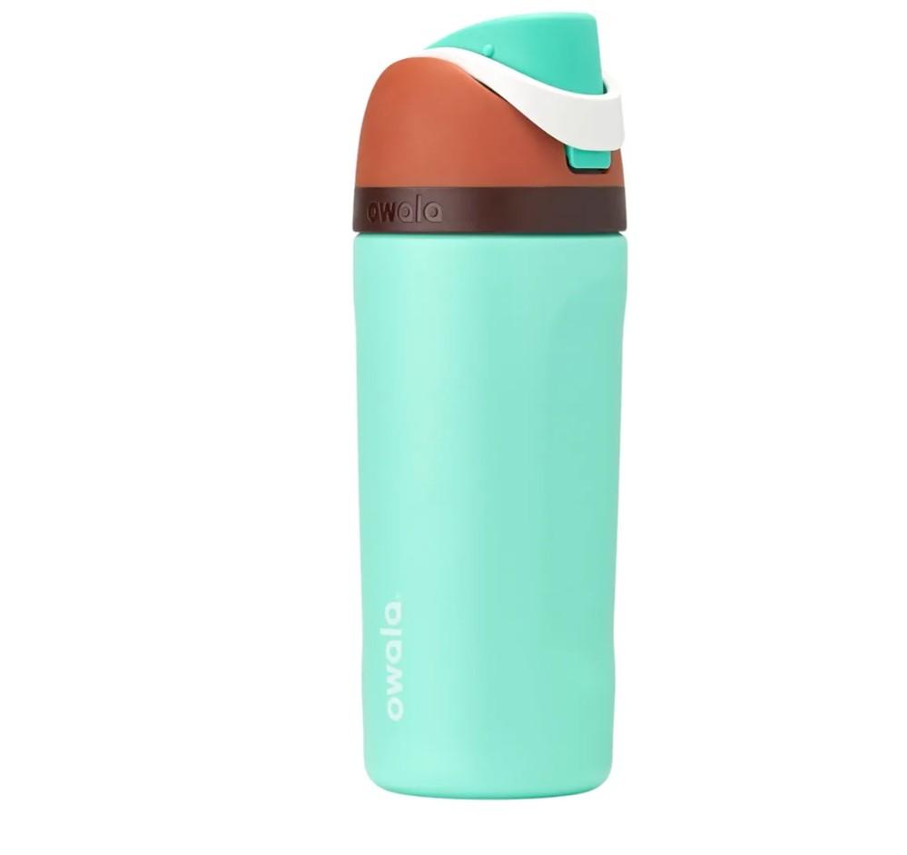 Owala Kids FreeSip Insulated Stainless Steel Water Bottle with Straw for Sports, Travel, and School BPA-Free Sports Water Bottle, 16 oz, Mint Chocolate