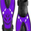 Cressi Adult Adjustable Snorkeling Fins with Ultra Resistant Buckles, Very Light, Ideal for Traveling - Tonga: Designed in Italy (S/M | US Man 4.5/8.5 | US Lady 5/9.5 | EU 36/41, Purple)
