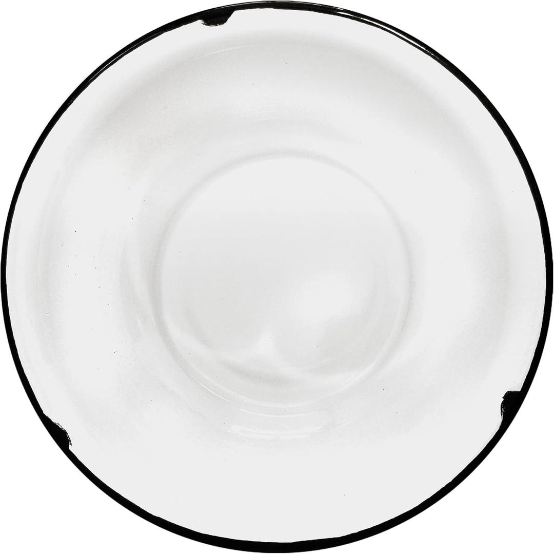 BCD Classic Primitive Enamelware Basin - Vintage-Style Metal Bowl for Kitchen, Camping, and Everyday Use  Chip-Resistant & Easy to Clean