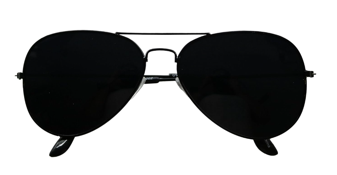 Smoke Lens Pilot Sunglasses Retro UV400 Classic Metal Frame Shades