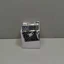 Chuangdi 11 Yard 1 Inch Elastic Sequins Trim 3 Row Flat Glitter Sequin Bling Fabric Paillette Ribbon Trim Metallic Stretch Crafts Elastic Lace for Dress Embellish(Silver)