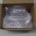 60 Pcs Clear Plastic Dessert Cups with Lids and Spoons Set Party Mini Square Heart Parfait Cups Slanted Round Fruit Pudding Pentagram Appetizer Cups Shooter Cups Dessert Containers and Stickers