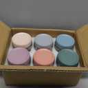 NETANY 6-pack 16 oz Overnight Oats Containers with Lids, Glass jars with Airtight Lids, Wide mouth Mason Salad jars, Glass Food Storage Containers for Snacks Yogurt Spice Sugar