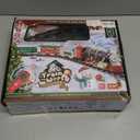 Christmas Train - Remote Control Train Set w/Steam Light & Sound, Electric Train Toys for Around Under Christmas Tree, Rechargeable Toy Train for Boys Girls Toddler Model Train Set for Kids