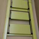 Taranta 3 Step Ladder, Lightweight Aluminum Step Stool with Convenient Handgrip, Folding Ladder with Anti-Slip Pedals, 330lbs Capacity Stepladder for Home, Office, Kitchen - Twilight Yellow