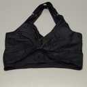 GRAPENT Bikini Tops for Women Twist Front Ruched Bathing Suit Adjustable Crisscross Back Cropped Tankini Swim Top Only (Large, Black)