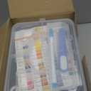 New brothread 60 Colors Compatible with Brother 500m Each Embroidery Machine Thread with Clear Plastic Storage Box for Embroidery Sewing Machine