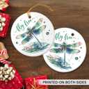 4 x Dragonfly Christmas Ornaments 2025 - Dragonflies Ornaments for Christmas Tree, Dragonfly Gifts for Women, Dragonflies Decor for Family Friends Girls Kids Sisters