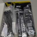 Tribe Lifting Resistance Bands for Working Out Men and Women - Set of 5 Pull Up Bands for Strength Training, Exercise Bands with Handles, Door Anchor and Bar Options for Home Gym (Black 3)