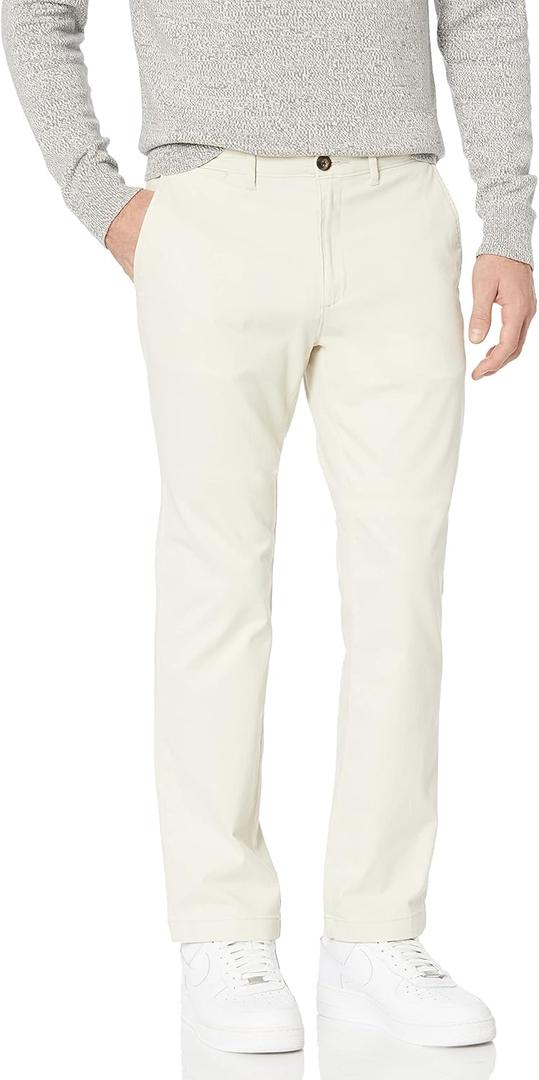 Amazon Essentials Men's Straight-Fit Casual Stretch Chino Pant, 34W x 33L