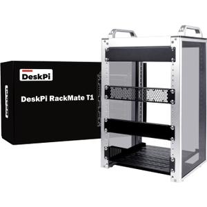 GeeekPi 8U Server Cabinet, 10 inch Server Rack for Network, Servers, Audio, and Video Equipment, DeskPi RackMate T1 Rackmount, 7.87 inch Depth (Silver)