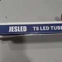 JESLED 4FT LED T8 Type A+B Tube Lights, 24W(65W Equivalent), 3200LM, 5000K, Single or Double End Powered, Plug and Play or Ballast Bypass, 4 Foot T10 T12 Fluorescent Bulbs Replacement, Clear(2-Pack)