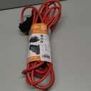 Prime CB614725 25-Foot 14/3 SJTW Triple-Tap Outdoor Extension Cord with Circuit Breaker Plug, Red