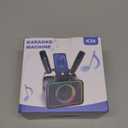 Karaoke Machine,Portable Bluetooth Speaker with 2 Wireless Microphone for Adults & Kids with LED Lights, Karaoke Microphone with PA System Supports USB/TF/AUX,Gift for Party (Pink)