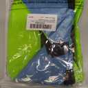 Xuniea 80s Retro Neon Fanny Pack 2 Pockets Belt Bags 90s Costumes for Women Men Waist Packs for Holiday Festival 80s Theme Halloween Party(Blue Bottom)