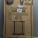 Regalo Safety 29-38.5" Baby Gate for Doorways & Bottom of Stairs, Pressure Mounted Baby Gate with Door for Babies, Toddlers & Pets, Tested & Safe for 30 Years, American Designed, American Owned, White