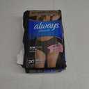 Always Discreet Boutique Incontinence and Postpartum Underwear for Women, Maximum Protection, S/M, Black, 20 Count (Packaging May Vary)