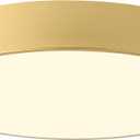 4-Light Close to Ceiling Light Fixture, 18 inch Large Size Gold Metal Shade Flush Mount Ceiling Light Fixtures, E12 Socket Lamp for Living Room Bedroom Kitchen Island