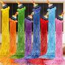Affrolling 8 Pcs Art Paint Party Decoration Back to School Paint Brush Hanging Decorations with Tassels for Classroom Back to School Art Birthday Party Supplies 3.4 ft Summer Door Banner Sign Decor