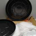 Plant Caddy with Wheels 20 Inch 1 Pack, Heavy Duty Metal Plant Stand & Dolly with Lockable Casters, Holds 310 lbs for Indoor Outdoor Large Flower Pots, Black