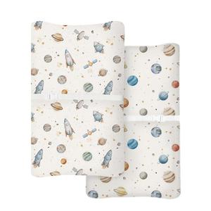 Changing Pad Cover for Baby Boys Girls 2 Pack, Fits Standard 32”×16” Changing Table Pads, Silky Breathable Stretch Knit, Machine Washable (Stellar Adventure)