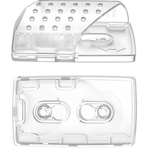 Car Windshield EZ Pass Holder, 2PCS Toll Pass Transponder Holder with Super Strong Suction Cups & Communication Mesh Holes, Auto Interior Storage Organizer Accessories, Universal Fit