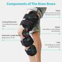 KD ROM Knee Brace: Hinged Post-Op Knee Brace for Arthritis, ACL, MCL, and PCL Injury Optimal Support for Rehabilitation