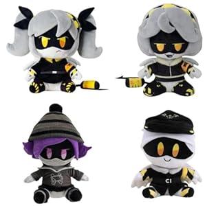 Plush Drones Toys Plush Cute Doll Cartoon for Fans, Stuffed Drones Doll Halloween Christmas Birthday Present for Kids (4 Pcs)