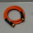 Garden Hose 5ft 5/8", Water Hose Heavy Duty, Flexible, Male to Female Fittings, Burst 700 PSI, Lightweight Hybrid Hose with Swivel Handle (5 FT)