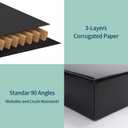 Rempry 12x9x4 Black Shipping Boxes 20 Pack, Large Cardboard Mailer Boxes for Small Business Shipping Packaging