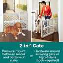 MYPET Universal Pet Gate: 26 - 42 Wide Dog Gate for Doorways with Pressure Fit or Swinging Door Hardware Mounting Types Included: 26" Tall; Gray