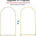 Vincidern 6.6 FT Wedding Arch Backdrop Stand for Parties, Balloon Arch Stand, Wedding Arches for Ceremony, Metal Arch Backdrop Stand for Bridal Baby Showers, Birthday Party Decoration Door Frame Gold