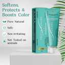 Professional Hair Tint Semi-Permanent Root Touch-Up Color, 25ml Spot Coloring for Roots & Grays, Waterproof Formula, 40 Applications, Lasts 4-6 Weeks (Black)