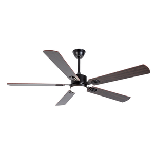 TCL Ceiling Fans with Lights, 52 Inch Low Profile Ceiling Fan with Light and Remote Control, Flush Mount, DC Reversible Motor, Noiseless, 6 Speeds Ceiling Fan for Bedroom (Black)