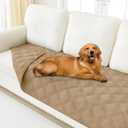 Smiry Waterproof Dog Bed Cover Blanket 40x80, Soft Reversible Pet Blanket, Washable Leakproof Cats Dogs Couch Cover for Sofa, Couch, Furniture, Lattice, Camel/Camel