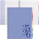 2 x Rileys Academic Planner 2025-2026, Daily, Weekly & Monthly Planner, July 2025 - June 2026, Student Notes Pages, Twin-Wire Binding, Weekly Agenda for School & Work (8.5 x 11-Inches, Blue, Classic)