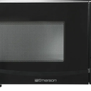 Emerson MW9255B Countertop Microwave Oven, 6 Pre-Programmed Settings, Removable Glass Turntable and Child Safety Lock, 0.9 Cu ft, 900W, Black