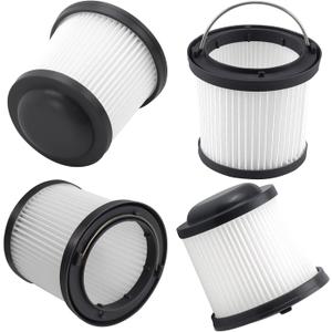4 Pack PVF110 Replacement Filter for Black and Decker Handheld Pivot Vacuums PHV1810, PHV1210, PHV1410, BDH2000PL, BDH2020FLFH, BDH1620FLFH, Part # 90552433, Washable Hand Vac Filters