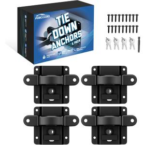 Custom Fit for Tie Down Anchors Ford F150 F250 F350 & Raptor 2025 2024-2015 (Include Lightning) Truck Bed Tie Downs Car Accessories Replace# FL3Z-99000A64-B Bed Tie Downs for Truck-4 Pack