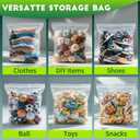 15PACK 10 Gallon Extra Large Zipper Plastic Bags for Storage 24'' x 24'',Extra Large Clear Zipper Bags Reusable for Clothes, Home Moving, Travel, Camping, Thick 6 Mil