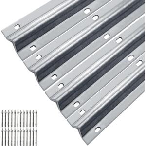 24ft V-Track Galvanized Inverted V Track for Sliding Gates, Heavy Duty Sliding Driveway Gate Track(4pcs 6FT VTrack)