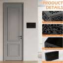 Doorbell Chime Cover Box Only, Wood Doorbell Cover Inside Decorative Door Bell Chime Box Covering Black Door Bell Cover for Indoor/Outdoor Home Wall (Type 2 Black)