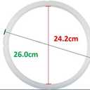 Twin PACK: 2 GJS Gourmet Replacement Sealing Rings Compatible with Cuisinart Pressure Cooker Part CPC-SR600 for 6 Quart Cookers Including CPC-600 and CPC-900.