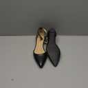 IDIFU Women's Low Wedge Flats Closed Pointed Toe Dress Shoes for Women with Adjustable Ankle Strap Wedding Bridal Work Office Business Prom Comfortable Dressy Casual Formal Cute Flat Shoes Size 5