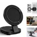 3-in-1 Suction Magnetic Phone Holder, 360° Rotatable Suction Cup Phone Mount, with Portable Carabiner Clip, Universal Magnetic Cell-Phone Stand for Car/Gym/Kitchen/Travel