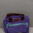 Genteen Lunch Bag Lunch box for Women Girls Teens Insulated Tote LunchBox for Adult Men Reusable Lunch Box with Front Pocket for Work, Picnic or Travel-18 Cans/14 Liters Purple