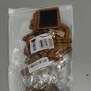 Temlum 15 Pcs Mini Chalkboard Sign with 6 Color Chalk Markers, 2.9 x 3.9 Wooden Blackboard Reusable Small Chalkboards for Food, Buffet, Parties, Message Boards, Table Numbers (Rectangular)