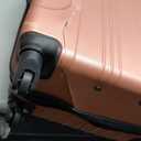 Travelers Club Midtown Hardside Luggage Travel, Rose Gold, 4-Piece Set